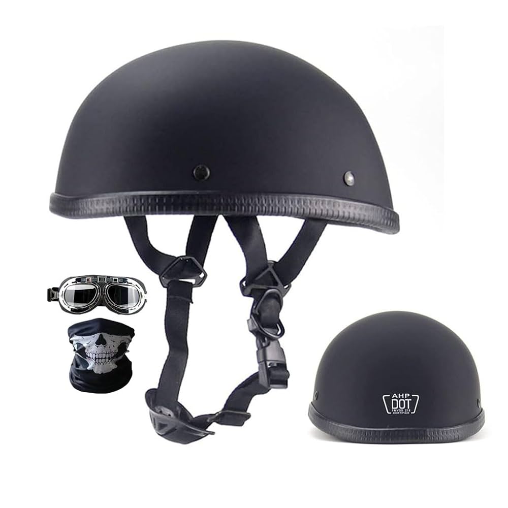 Amazon.com: Ultra-Thin Beanie Motorcycle Half Helmets Set